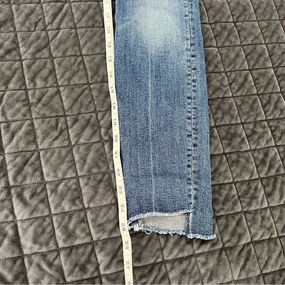 Mother Jeans Women 24 Stunner Zip Ankle Step Fray Skinny Walking On Coals A - Picture 8 of 11